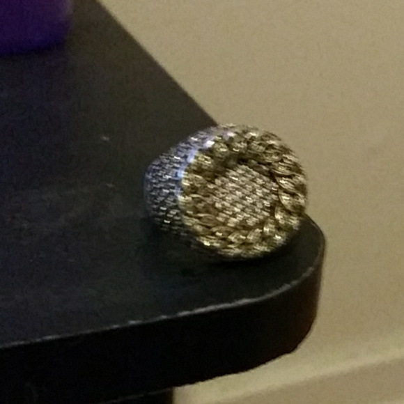 Cuban no fade ring gold and silver - Picture 4 of 4